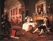 William Hogarth Marriage a la Mode Scene II Early in the Morning oil